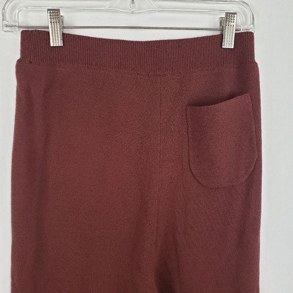 Marimekko Uniqlo wool blend heavy culottes wide leg pants high rise rust copper - Picture 6 of 9